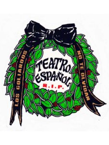 Pegatina RIP Teatro Español